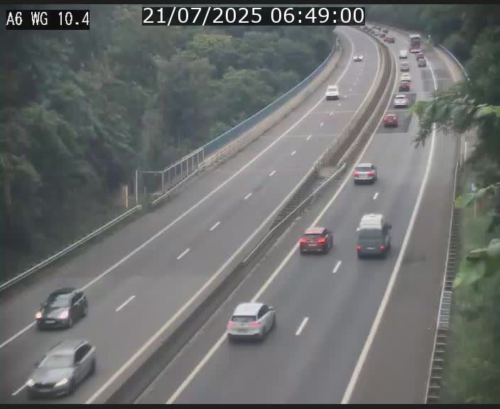 <h2>Traffic live webcam Luxembourg Mamer - A6 - BK 10.4 - direction Luxembourg/France/Allemagne</h2>