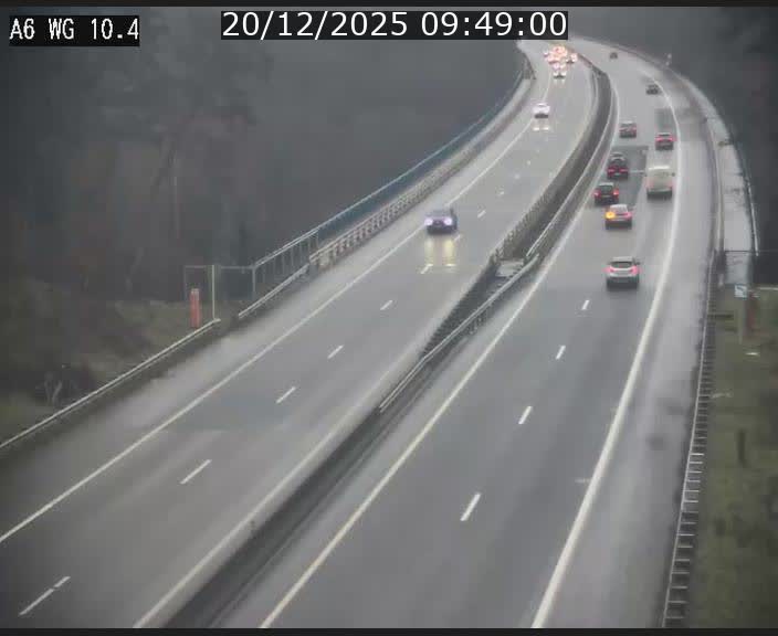 <h2>Traffic live webcam Luxembourg Mamer - A6 - BK 10.4 - direction Luxembourg/France/Allemagne</h2>
