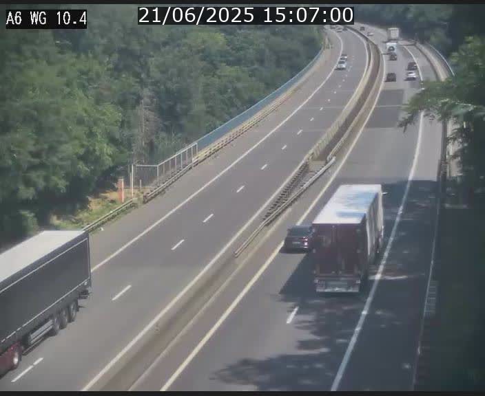 <h2>Traffic live webcam Luxembourg Mamer - A6 - BK 10.4 - direction Luxembourg/France/Allemagne</h2>