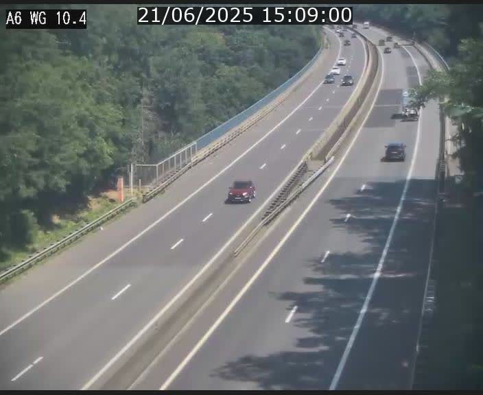 <h2>Traffic live webcam Luxembourg Mamer - A6 - BK 10.4 - direction Luxembourg/France/Allemagne</h2>