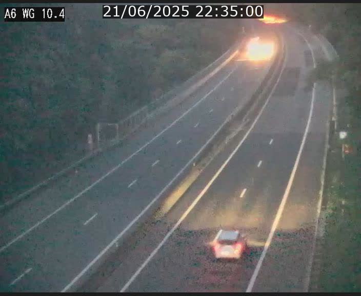 <h2>Traffic live webcam Luxembourg Mamer - A6 - BK 10.4 - direction Luxembourg/France/Allemagne</h2>