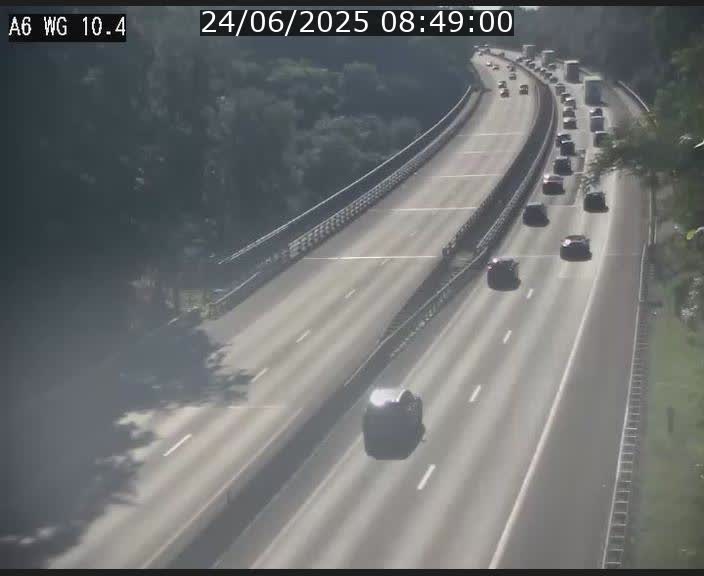 <h2>Traffic live webcam Luxembourg Mamer - A6 - BK 10.4 - direction Luxembourg/France/Allemagne</h2>
