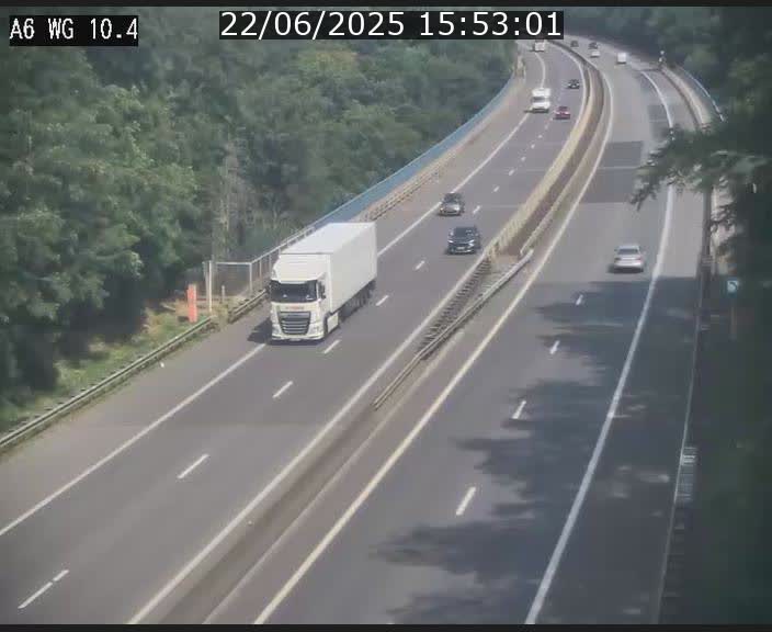 <h2>Traffic live webcam Luxembourg Mamer - A6 - BK 10.4 - direction Luxembourg/France/Allemagne</h2>