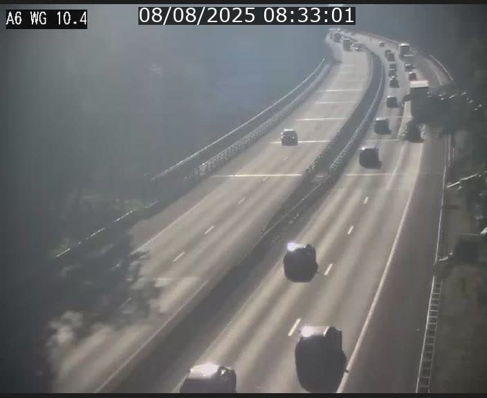 <h2>Traffic live webcam Luxembourg Mamer - A6 - BK 10.4 - direction Luxembourg/France/Allemagne</h2>