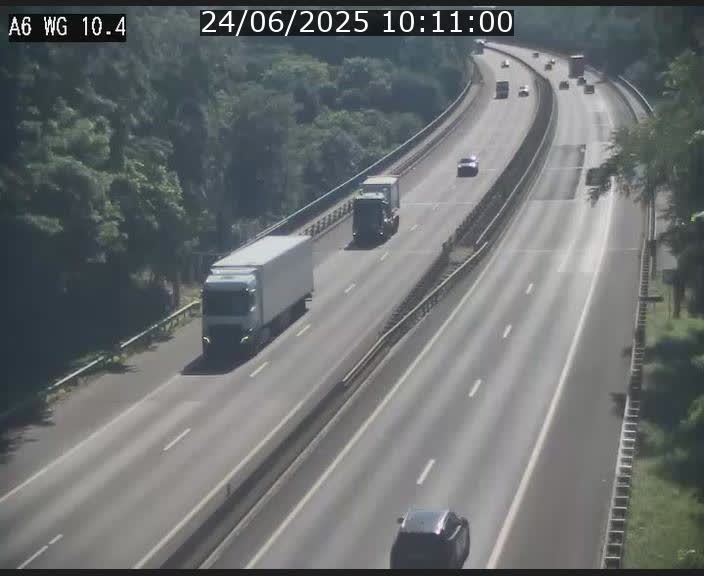 <h2>Traffic live webcam Luxembourg Mamer - A6 - BK 10.4 - direction Luxembourg/France/Allemagne</h2>