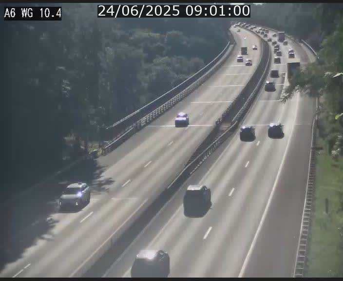 <h2>Traffic live webcam Luxembourg Mamer - A6 - BK 10.4 - direction Luxembourg/France/Allemagne</h2>