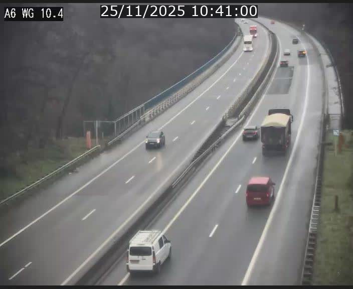 <h2>Traffic live webcam Luxembourg Mamer - A6 - BK 10.4 - direction Luxembourg/France/Allemagne</h2>