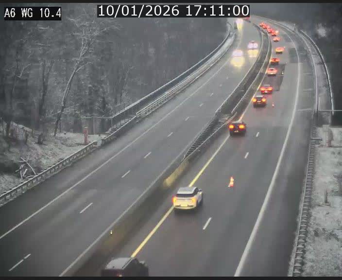 <h2>Traffic live webcam Luxembourg Mamer - A6 - BK 10.4 - direction Luxembourg/France/Allemagne</h2>