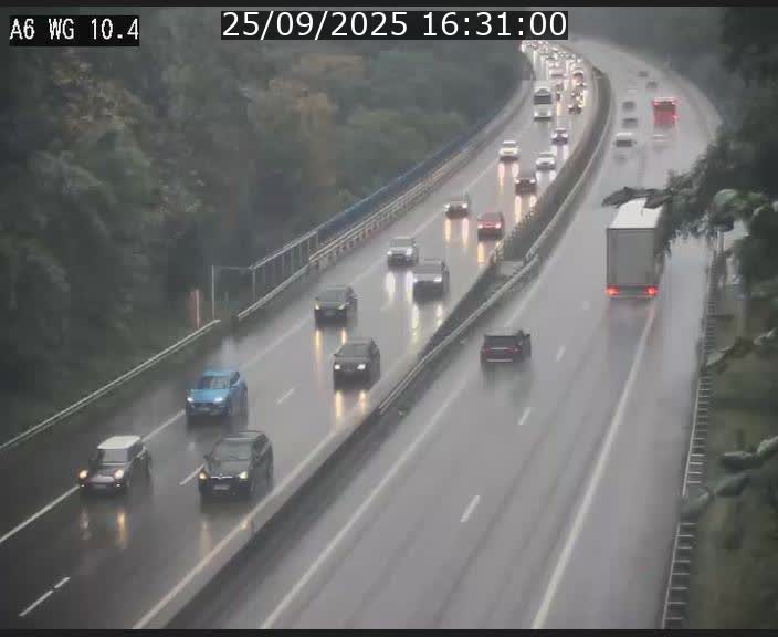 <h2>Traffic live webcam Luxembourg Mamer - A6 - BK 10.4 - direction Luxembourg/France/Allemagne</h2>