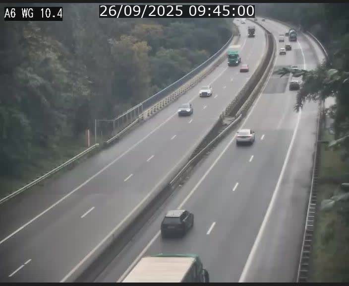 <h2>Traffic live webcam Luxembourg Mamer - A6 - BK 10.4 - direction Luxembourg/France/Allemagne</h2>