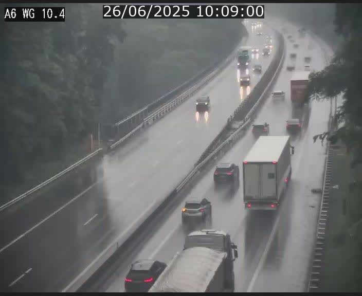 <h2>Traffic live webcam Luxembourg Mamer - A6 - BK 10.4 - direction Luxembourg/France/Allemagne</h2>