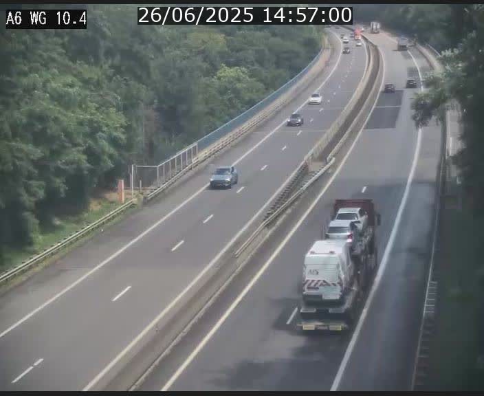 <h2>Traffic live webcam Luxembourg Mamer - A6 - BK 10.4 - direction Luxembourg/France/Allemagne</h2>
