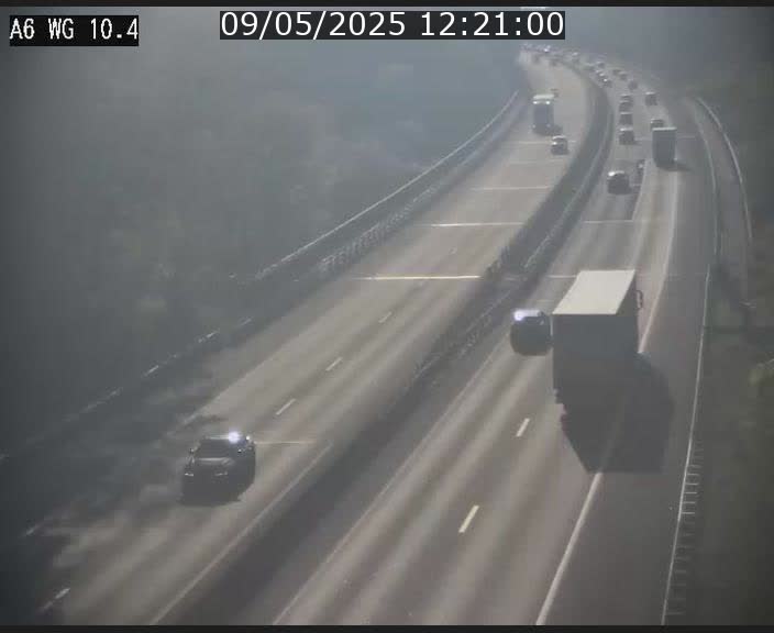 Traffic live webcam Luxembourg Mamer - A6 - BK 10.4 - direction Luxembourg/France/Allemagne