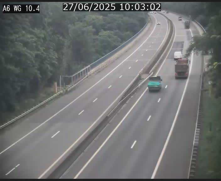 <h2>Traffic live webcam Luxembourg Mamer - A6 - BK 10.4 - direction Luxembourg/France/Allemagne</h2>