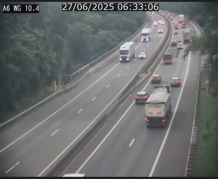 <h2>Traffic live webcam Luxembourg Mamer - A6 - BK 10.4 - direction Luxembourg/France/Allemagne</h2>