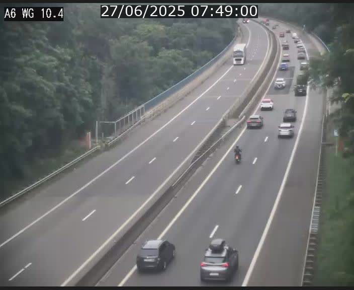 <h2>Traffic live webcam Luxembourg Mamer - A6 - BK 10.4 - direction Luxembourg/France/Allemagne</h2>