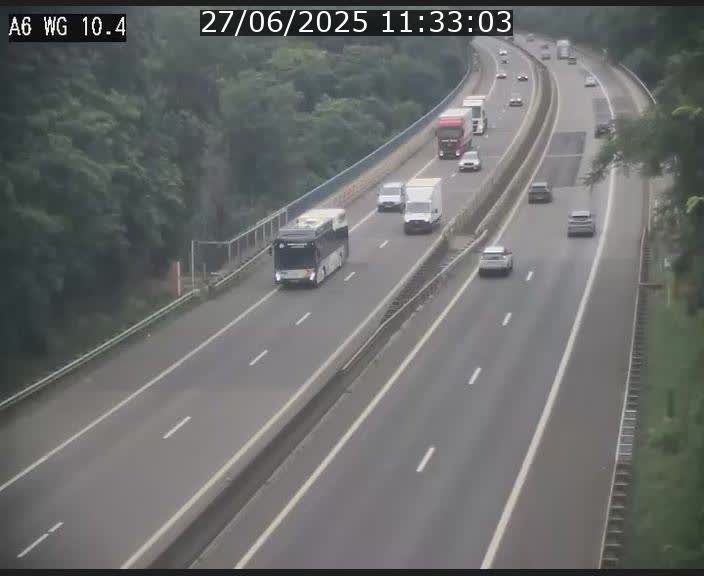 <h2>Traffic live webcam Luxembourg Mamer - A6 - BK 10.4 - direction Luxembourg/France/Allemagne</h2>