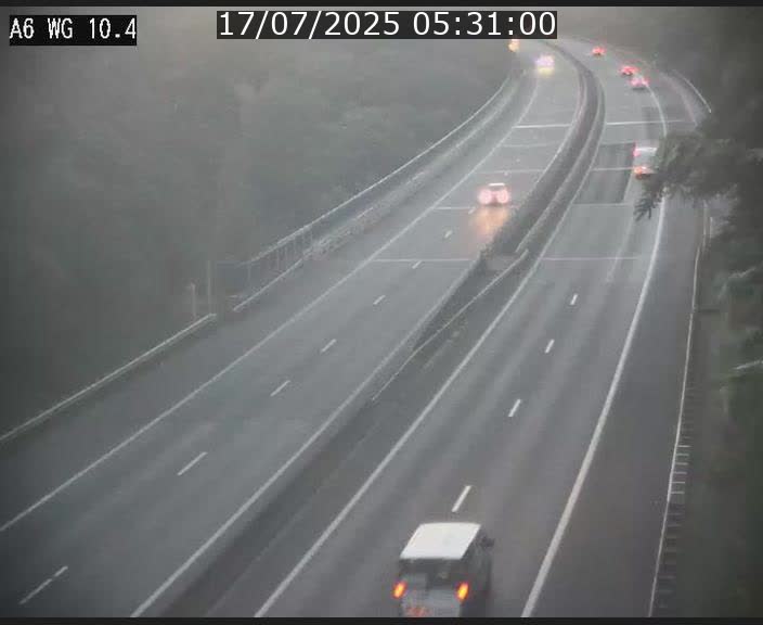 <h2>Traffic live webcam Luxembourg Mamer - A6 - BK 10.4 - direction Luxembourg/France/Allemagne</h2>