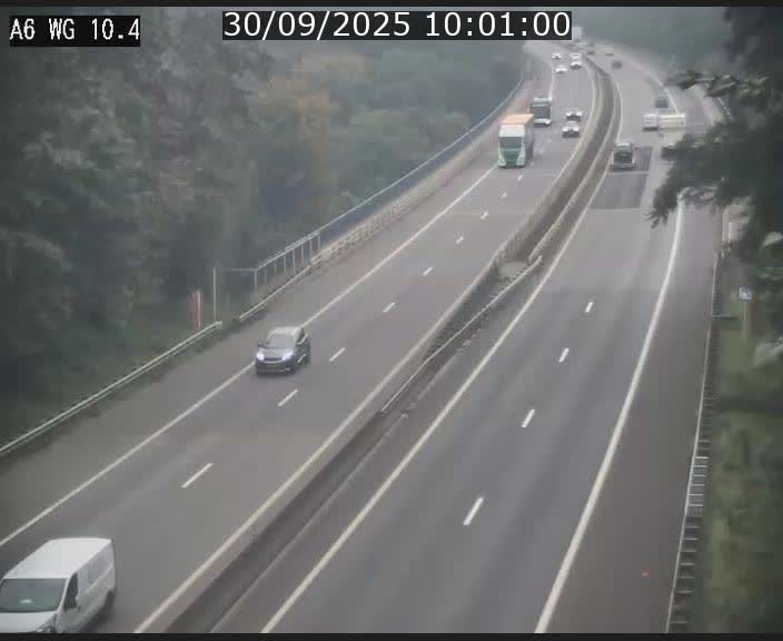 <h2>Traffic live webcam Luxembourg Mamer - A6 - BK 10.4 - direction Luxembourg/France/Allemagne</h2>