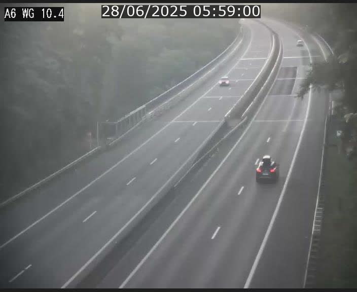 <h2>Traffic live webcam Luxembourg Mamer - A6 - BK 10.4 - direction Luxembourg/France/Allemagne</h2>