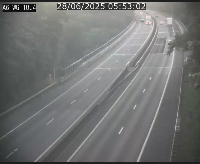 <h2>Traffic live webcam Luxembourg Mamer - A6 - BK 10.4 - direction Luxembourg/France/Allemagne</h2>
