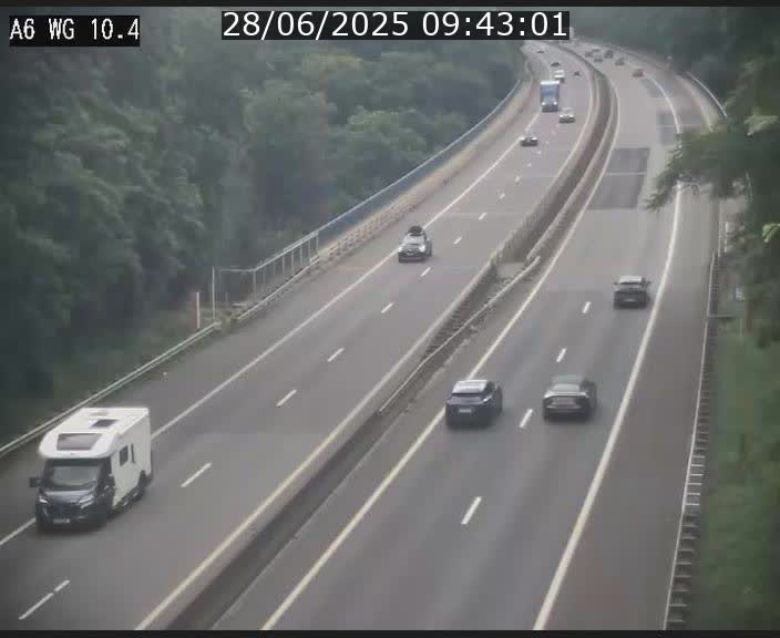 <h2>Traffic live webcam Luxembourg Mamer - A6 - BK 10.4 - direction Luxembourg/France/Allemagne</h2>