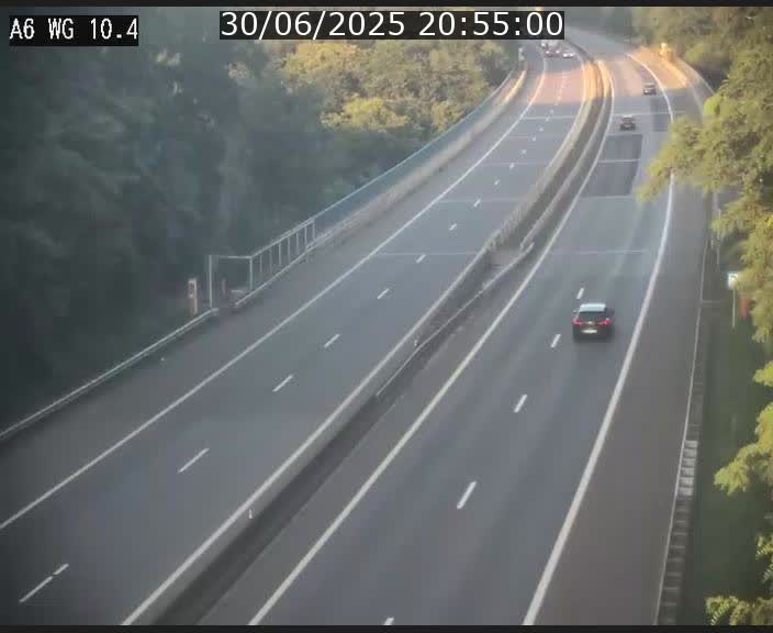 <h2>Traffic live webcam Luxembourg Mamer - A6 - BK 10.4 - direction Luxembourg/France/Allemagne</h2>