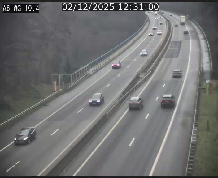 <h2>Traffic live webcam Luxembourg Mamer - A6 - BK 10.4 - direction Luxembourg/France/Allemagne</h2>