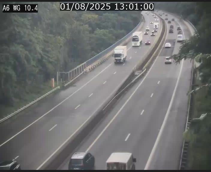 <h2>Traffic live webcam Luxembourg Mamer - A6 - BK 10.4 - direction Luxembourg/France/Allemagne</h2>