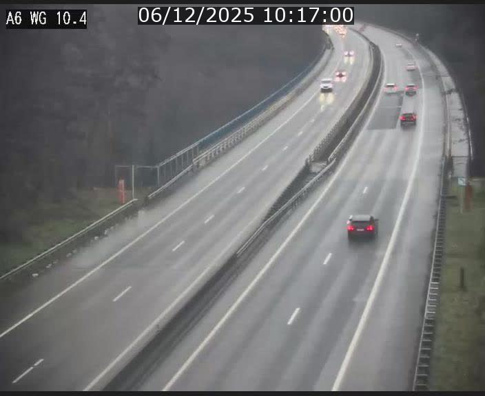 <h2>Traffic live webcam Luxembourg Mamer - A6 - BK 10.4 - direction Luxembourg/France/Allemagne</h2>