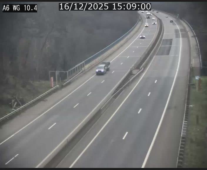 <h2>Traffic live webcam Luxembourg Mamer - A6 - BK 10.4 - direction Luxembourg/France/Allemagne</h2>