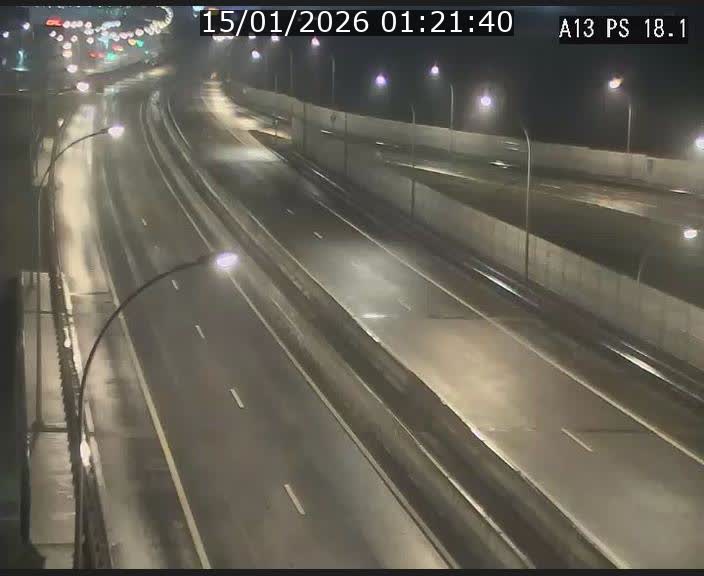 Traffic live webcam Luxembourg Dudelange - A13 direction Croix de Bettembourg - BK 18.1