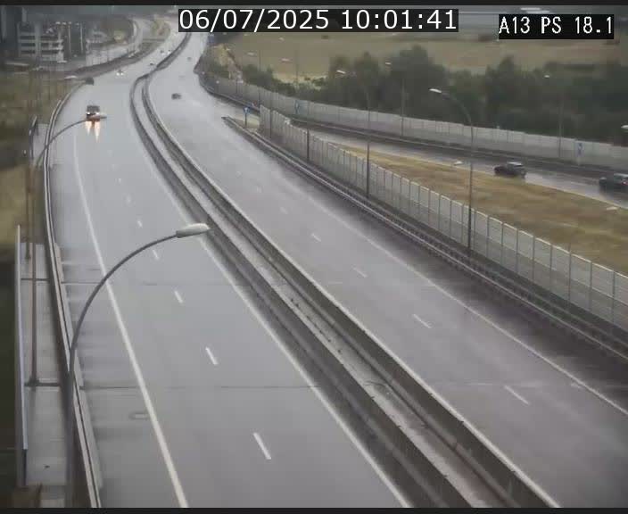 Traffic live webcam Luxembourg Dudelange - A13 direction Croix de Bettembourg - BK 18.1