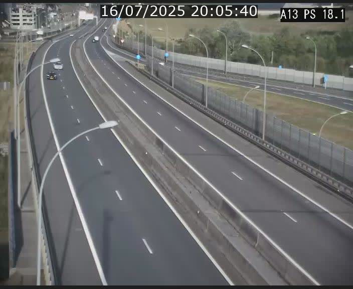 Traffic live webcam Luxembourg Dudelange - A13 direction Croix de Bettembourg - BK 18.1