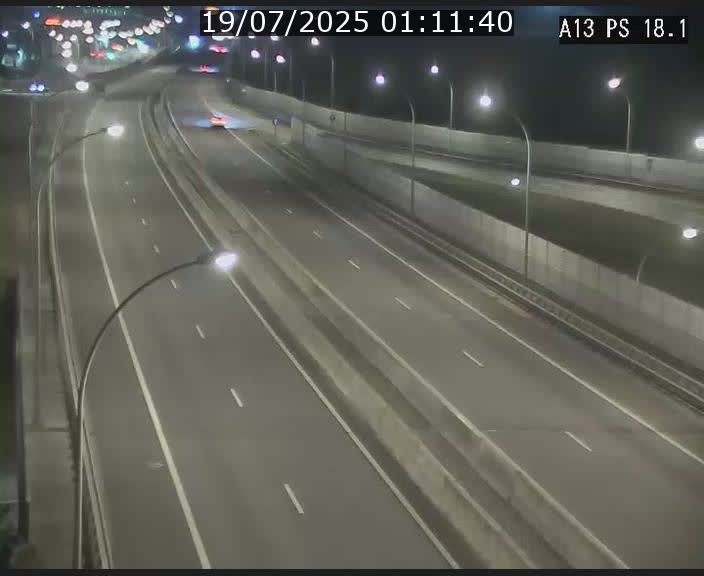 Traffic live webcam Luxembourg Dudelange - A13 direction Croix de Bettembourg - BK 18.1