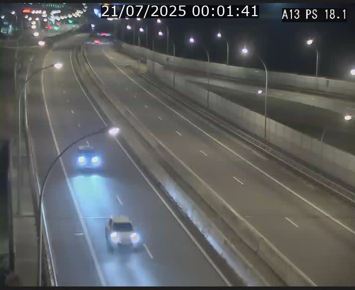 Traffic live webcam Luxembourg Dudelange - A13 direction Croix de Bettembourg - BK 18.1