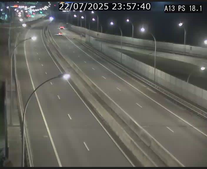 Traffic live webcam Luxembourg Dudelange - A13 direction Croix de Bettembourg - BK 18.1