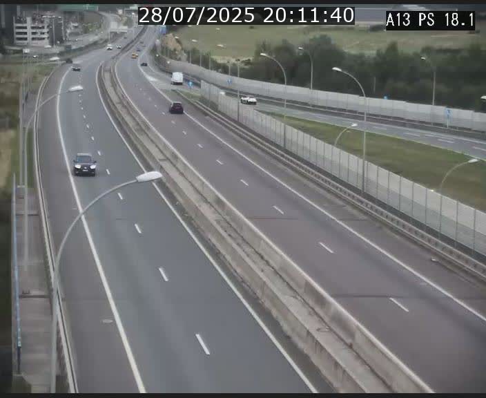 Traffic live webcam Luxembourg Dudelange - A13 direction Croix de Bettembourg - BK 18.1