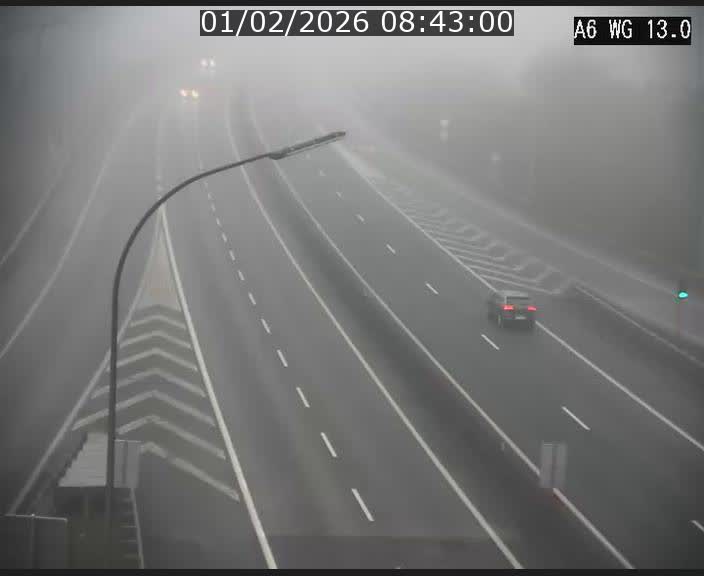 <h2>Traffic live webcam Luxembourg Mamer - A6 - BK 13 - direction Luxembourg/France/Allemagne</h2>