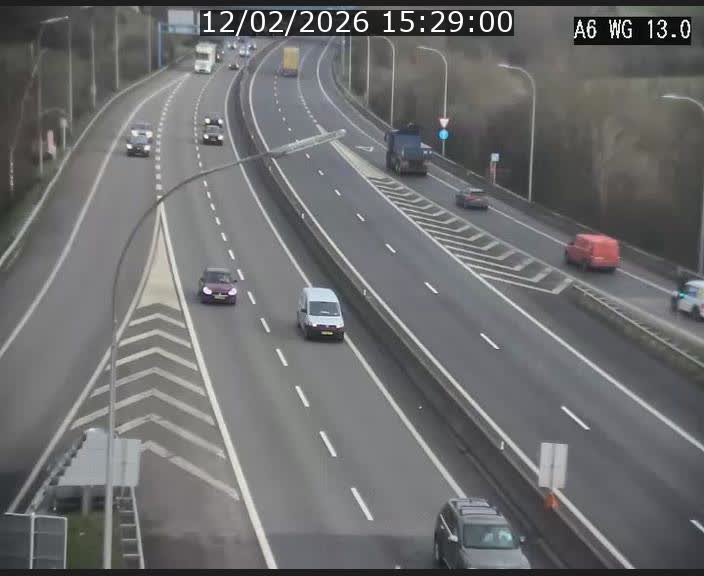 <h2>Traffic live webcam Luxembourg Mamer - A6 - BK 13 - direction Luxembourg/France/Allemagne</h2>