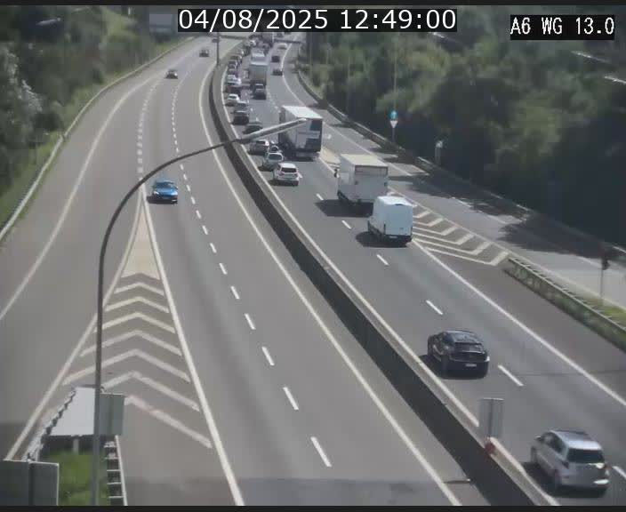 <h2>Traffic live webcam Luxembourg Mamer - A6 - BK 13 - direction Luxembourg/France/Allemagne</h2>