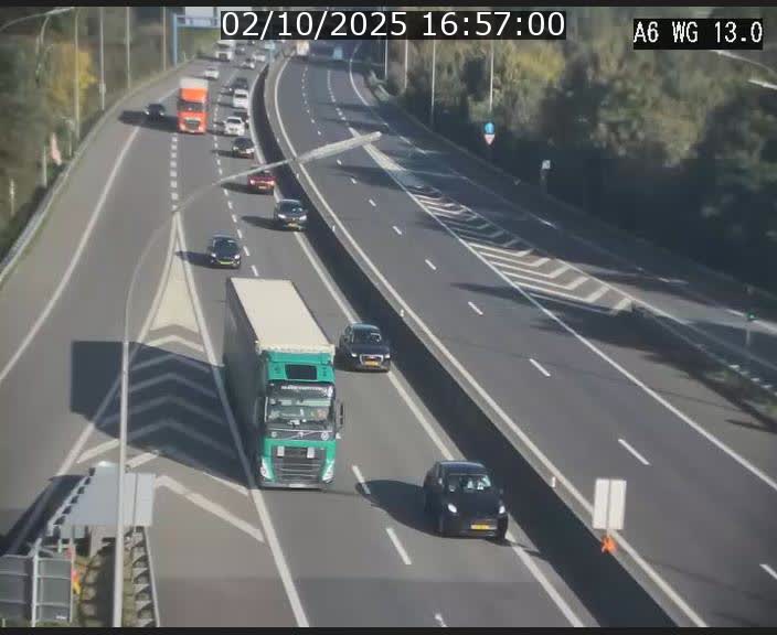 <h2>Traffic live webcam Luxembourg Mamer - A6 - BK 13 - direction Luxembourg/France/Allemagne</h2>