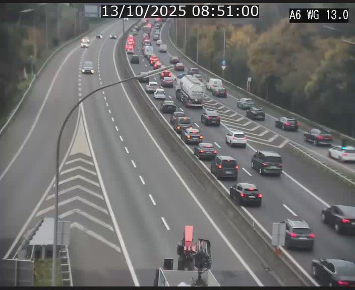 <h2>Traffic live webcam Luxembourg Mamer - A6 - BK 13 - direction Luxembourg/France/Allemagne</h2>