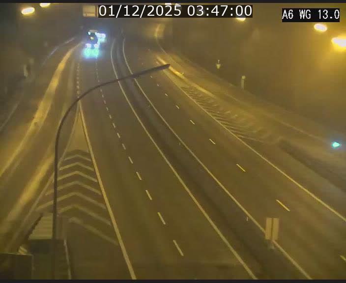 <h2>Traffic live webcam Luxembourg Mamer - A6 - BK 13 - direction Luxembourg/France/Allemagne</h2>