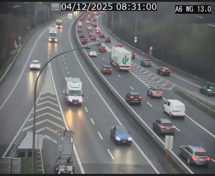 <h2>Traffic live webcam Luxembourg Mamer - A6 - BK 13 - direction Luxembourg/France/Allemagne</h2>