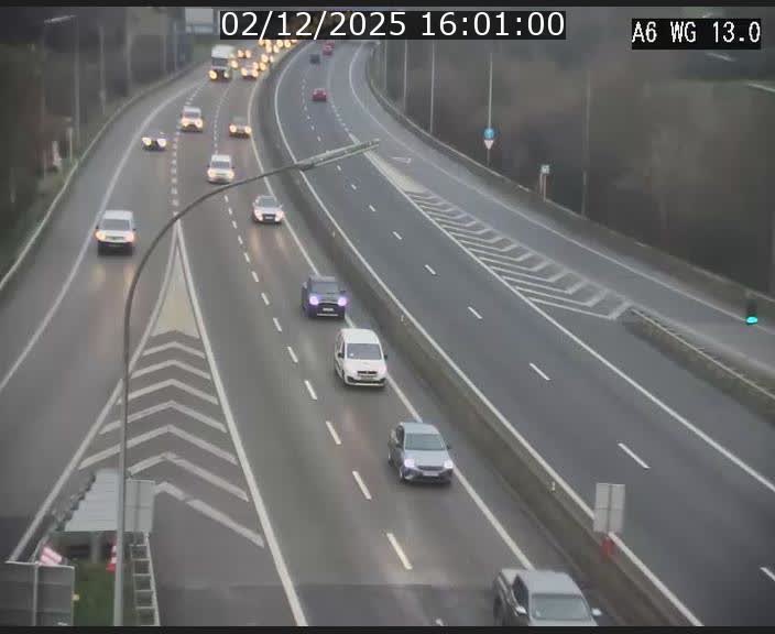 <h2>Traffic live webcam Luxembourg Mamer - A6 - BK 13 - direction Luxembourg/France/Allemagne</h2>