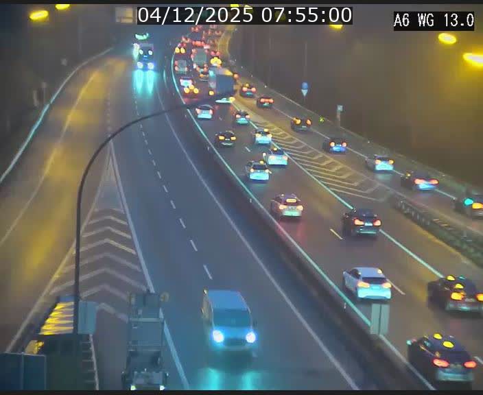 <h2>Traffic live webcam Luxembourg Mamer - A6 - BK 13 - direction Luxembourg/France/Allemagne</h2>