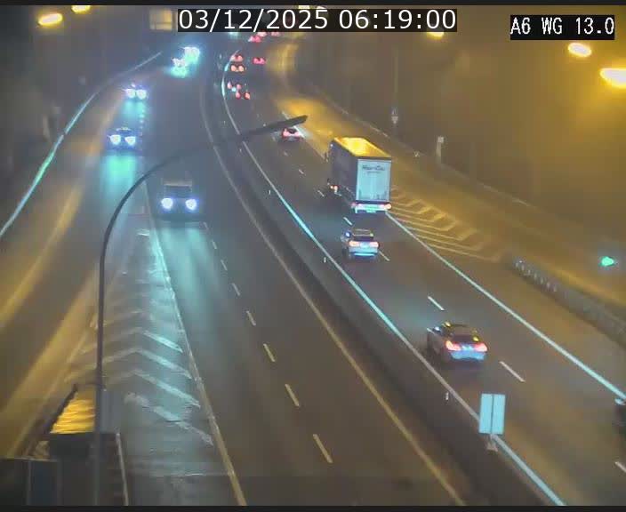 <h2>Traffic live webcam Luxembourg Mamer - A6 - BK 13 - direction Luxembourg/France/Allemagne</h2>