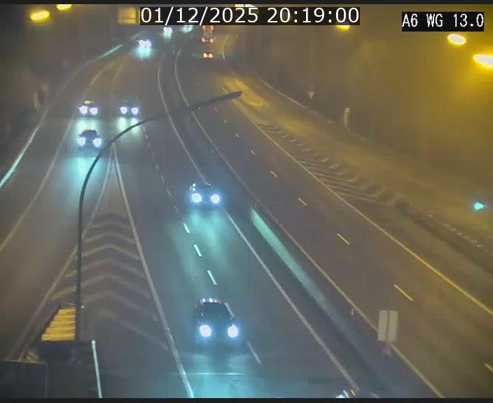 <h2>Traffic live webcam Luxembourg Mamer - A6 - BK 13 - direction Luxembourg/France/Allemagne</h2>