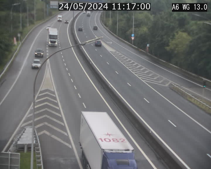 Traffic live webcam Luxembourg Mamer - A6 - BK 13 - direction Luxembourg/France/Allemagne
